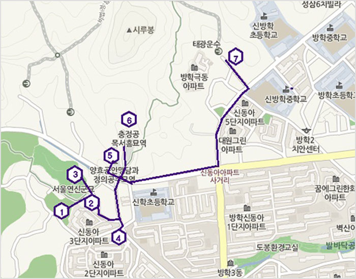 Map of history and culture road