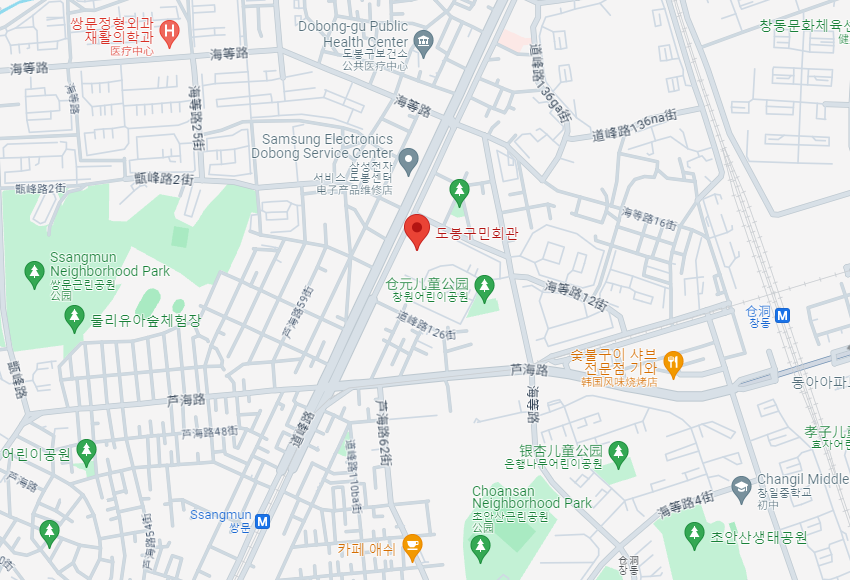 道峰区多文化家庭支援中心位置图