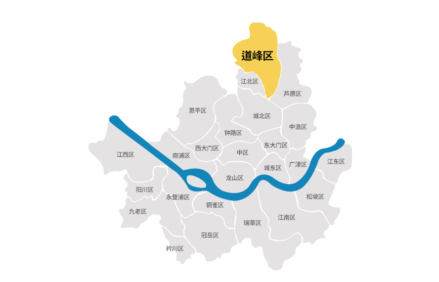 显示道峰区位置的首尔市行政区划图