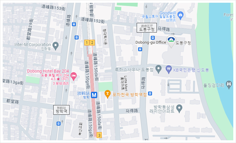 道峰区厅路地图