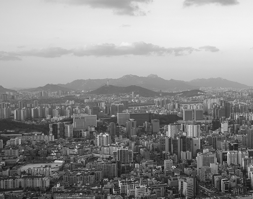 View of Dobong-gu from Dobongsan Mountain