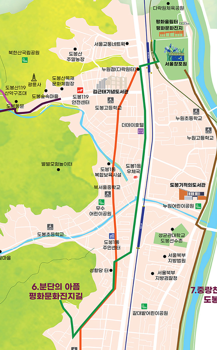 Map of history and culture road
