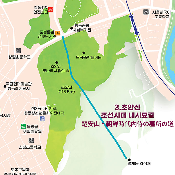 歴史文化道の地図
