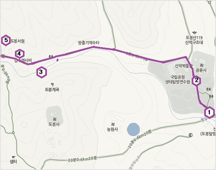 歴史文化道の地図