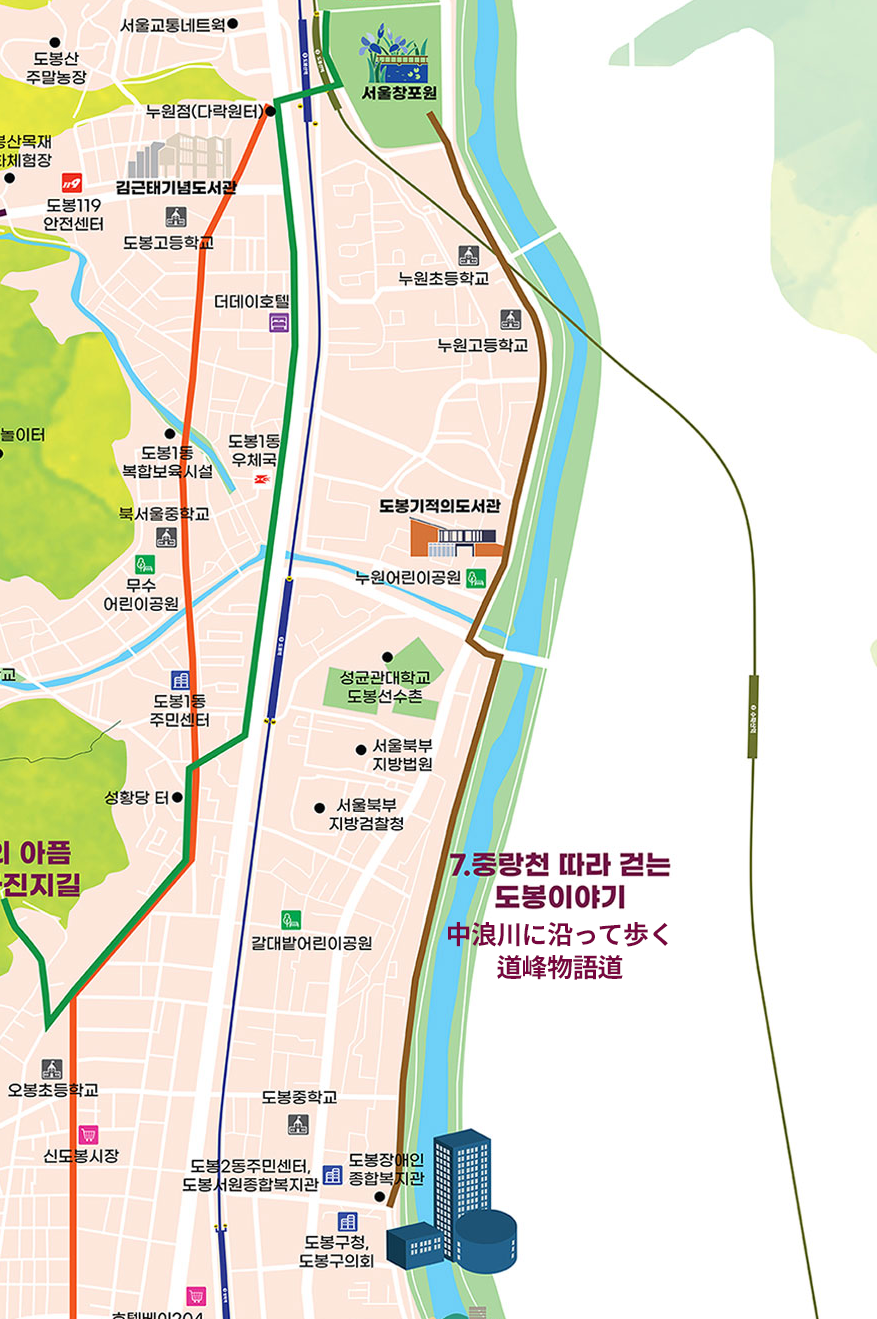 歴史文化道の地図