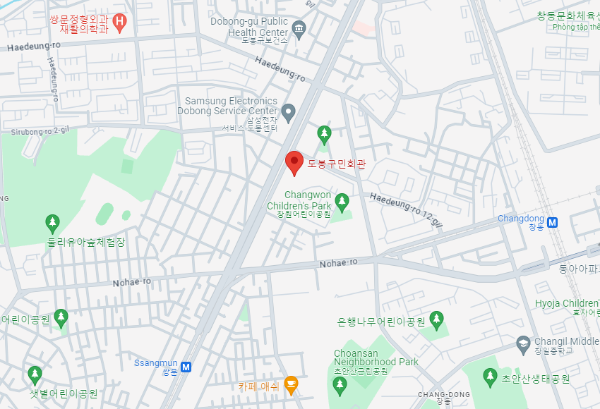 Thông tin vị trí Trung tâm hỗ trợ gia đình đa văn hóa Dobong-gu